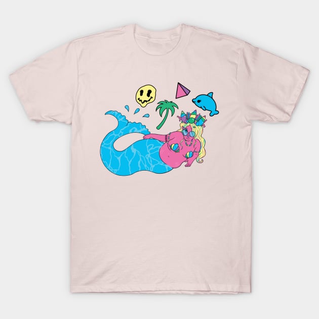 Body Positive Seapunk Mermaid - Softcore T-Shirt by ShopSoftcore